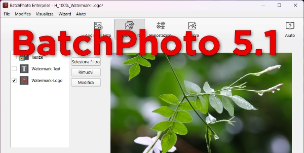BatchPhoto si aggiorna alla v5.1