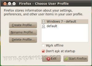 PCpercaso.com - Firefox Choose Profile